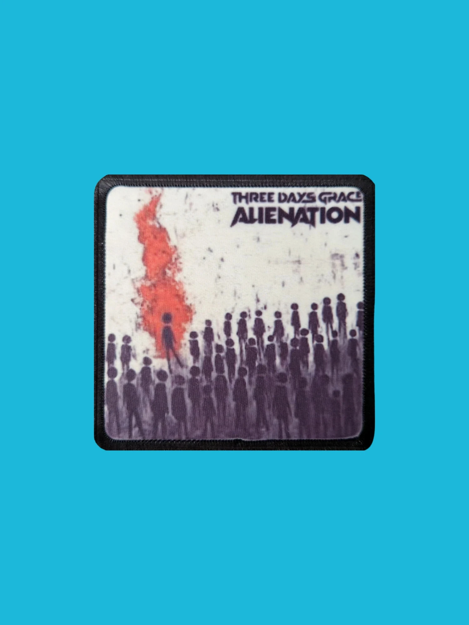 Patch Three Days Grace - Alienation - Imprimé - Carré de 7,5 x 7,5 centimètres